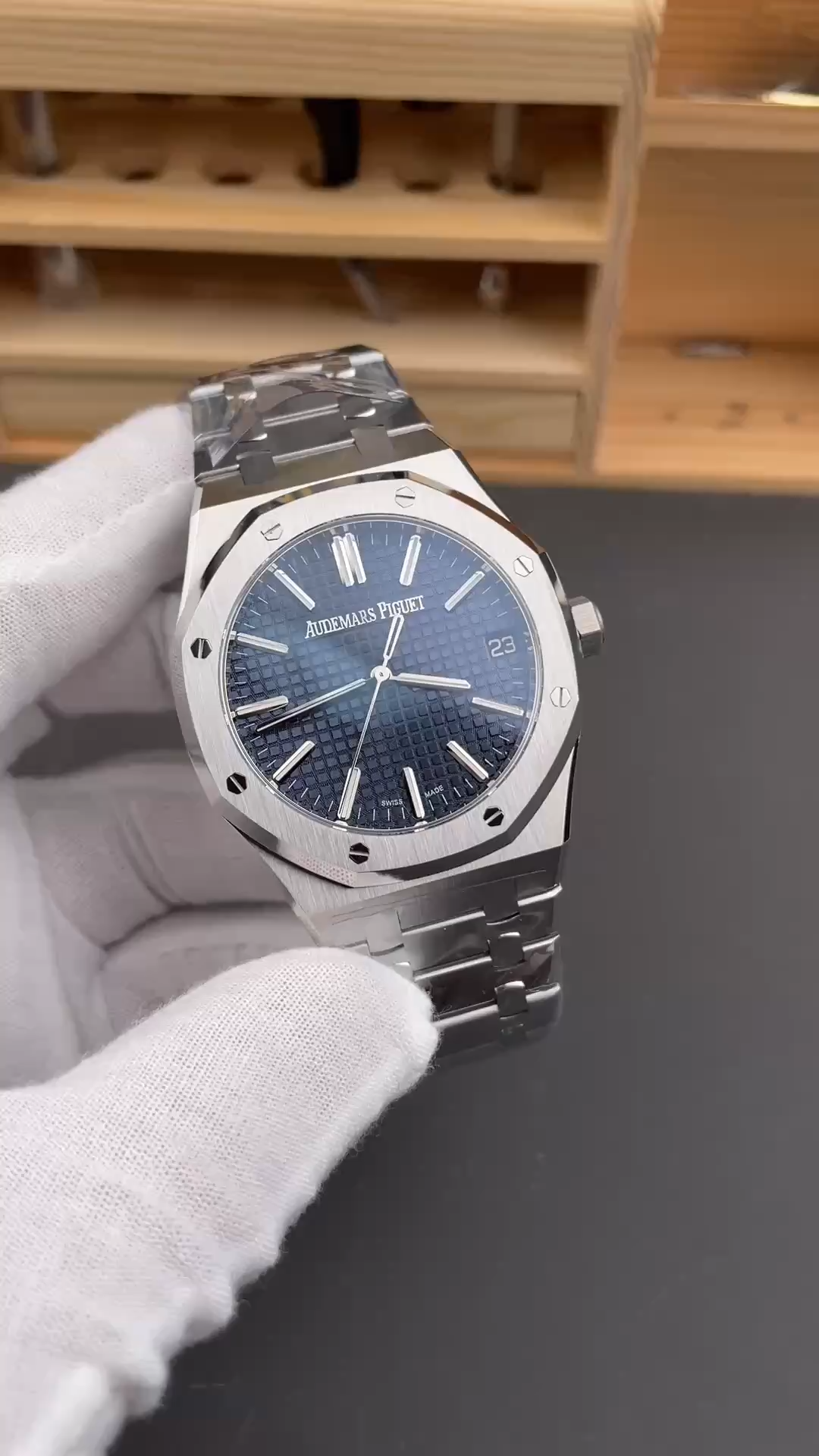 Replica AP Royal Oak Selfwinding 15510ST.OO.1320ST.01 41mm Blue Dial