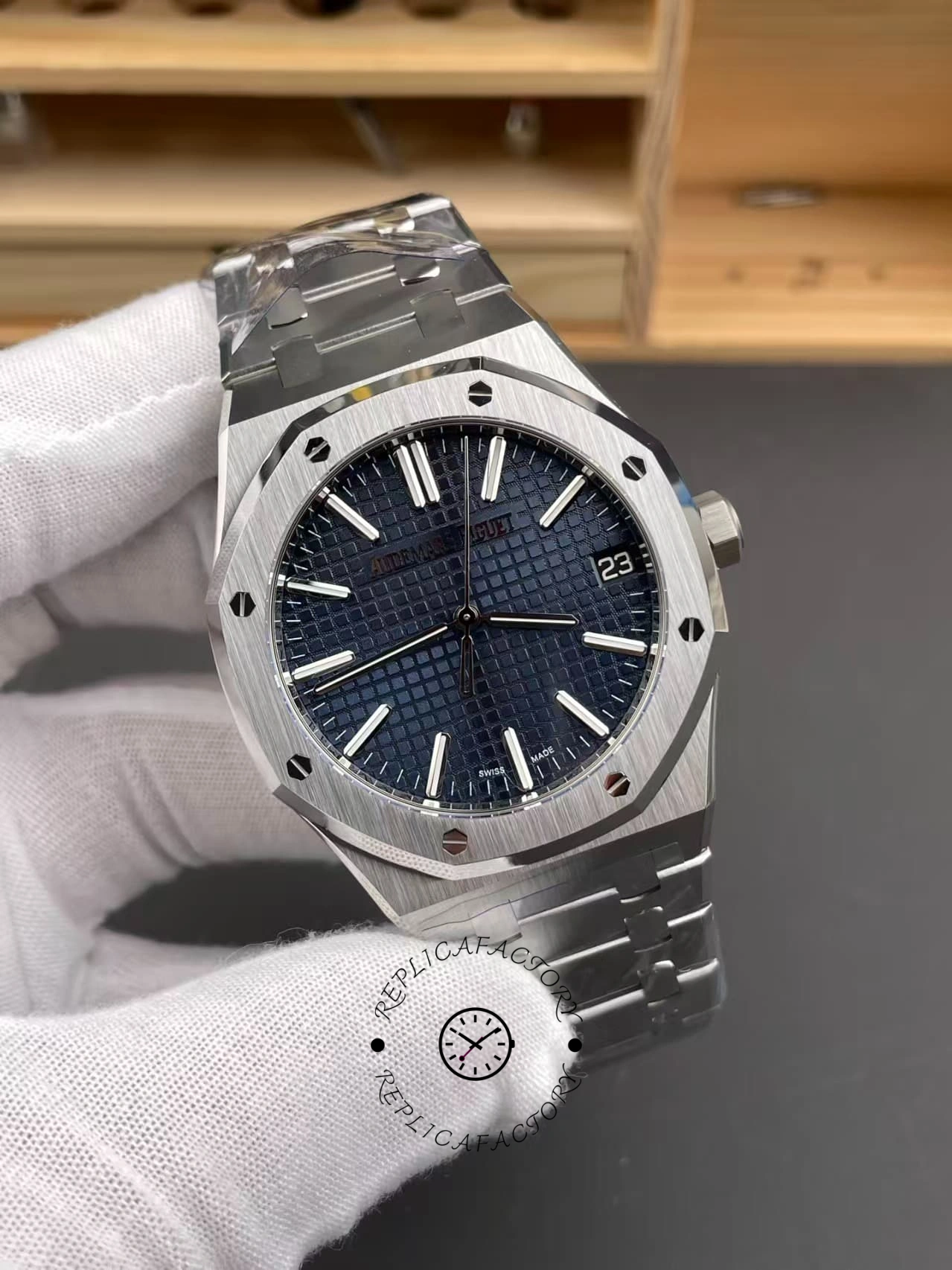 Replica AP Royal Oak Selfwinding 15510ST.OO.1320ST.01 41mm Blue Dial
