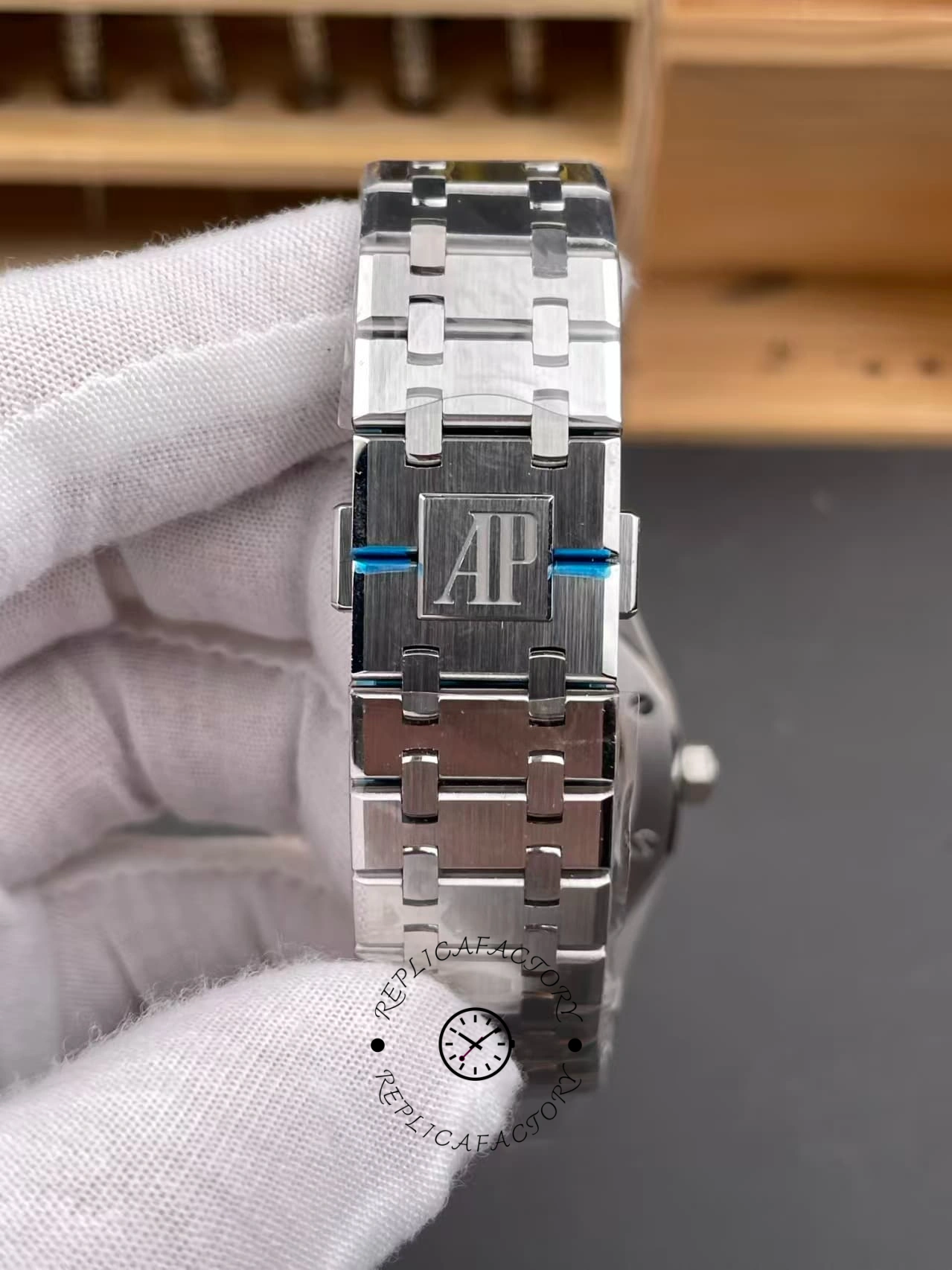 AP Royal Oak 50th Anniversary 15510ST.OO.1320ST.03 Replica Silve Dial
