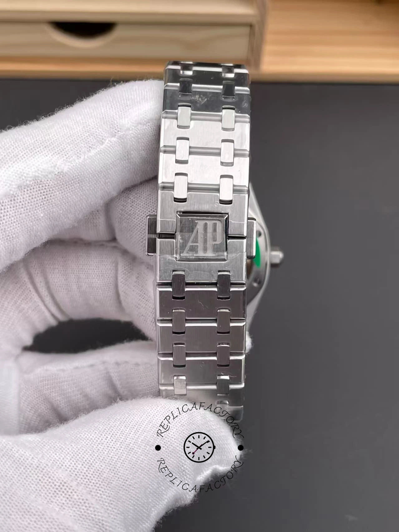 AP 77350ST.OO.1261ST.01 Royal Oak Replica Automatic 34mm Silve Dial