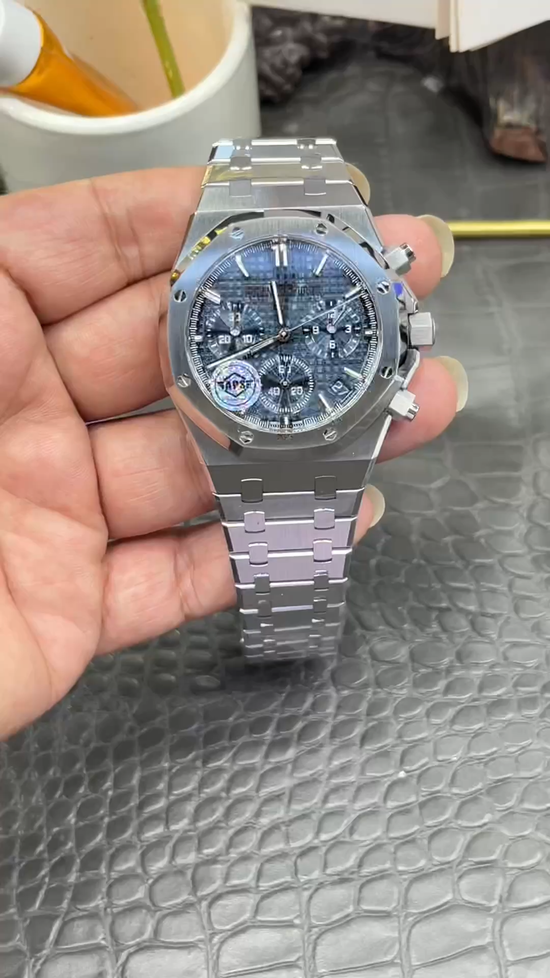 AP Royal Oak Chronograph 41mm 26240ST.OO.1320ST.05 1:1 Clone Blue Dial