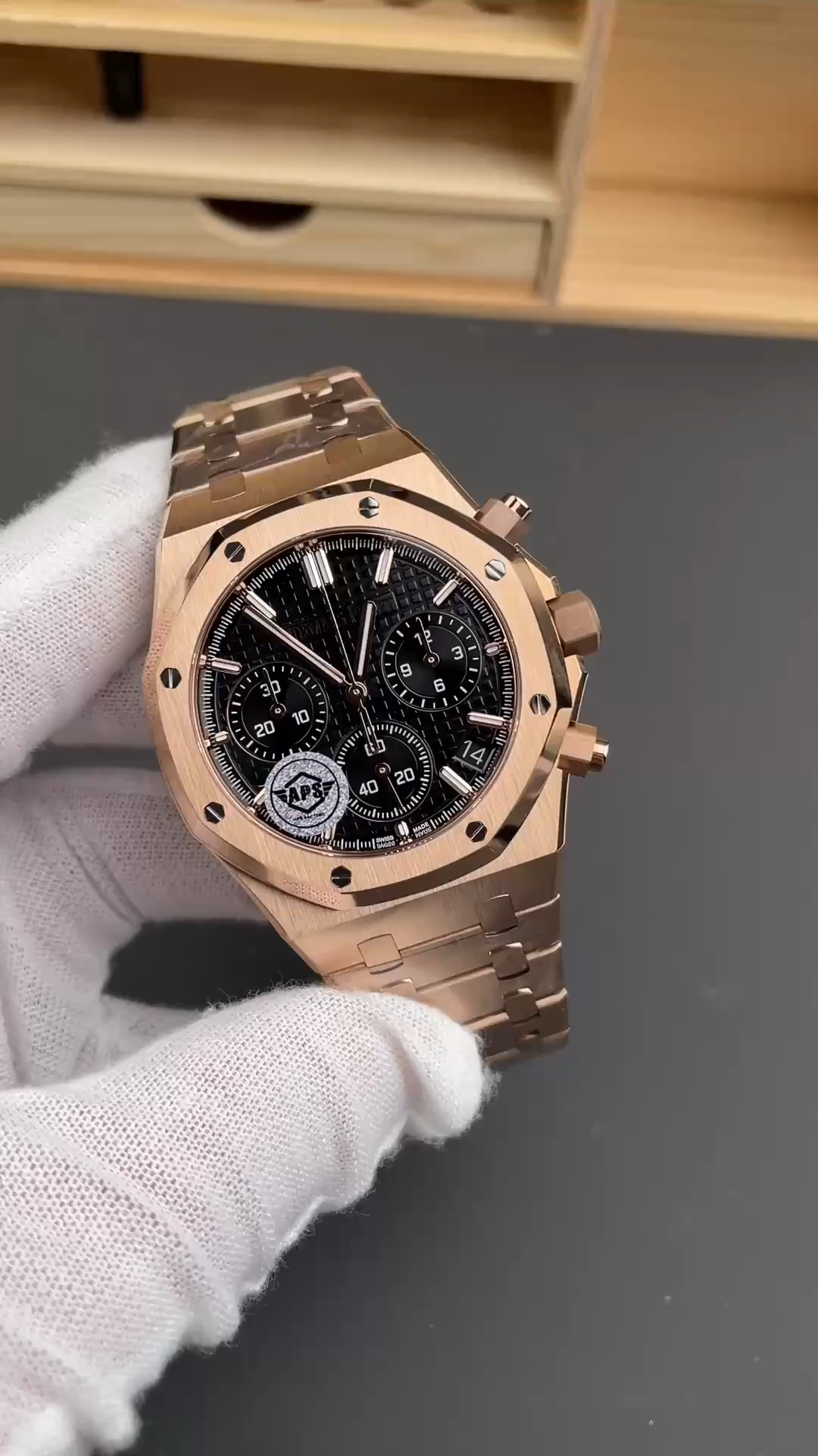 AP Royal Oak 26240OR.OO.1320OR.06 Chronograph 41 mm Black Dial 1:1 Clone