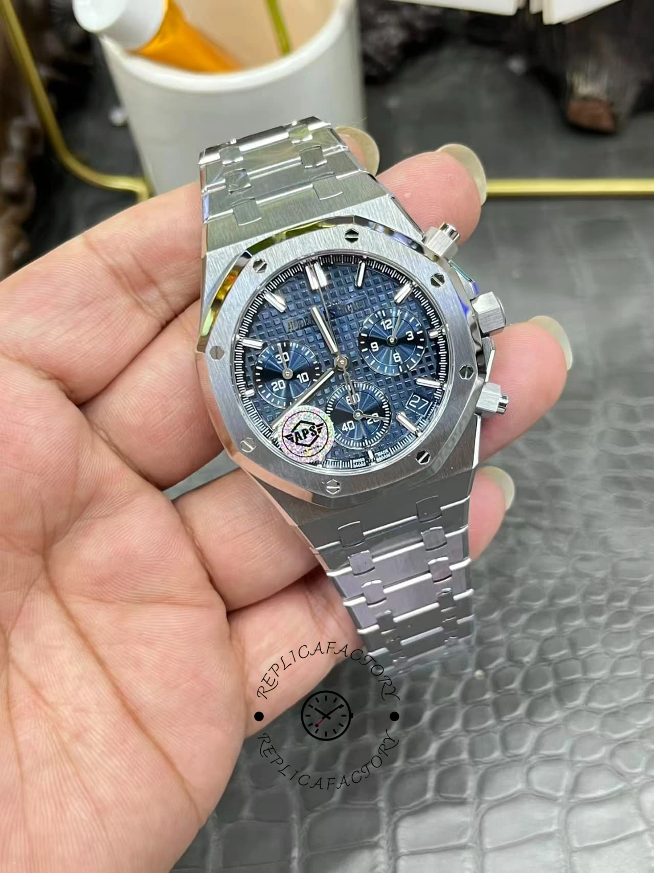 AP Royal Oak Chronograph 41mm 26240ST.OO.1320ST.05 1:1 Clone Blue Dial