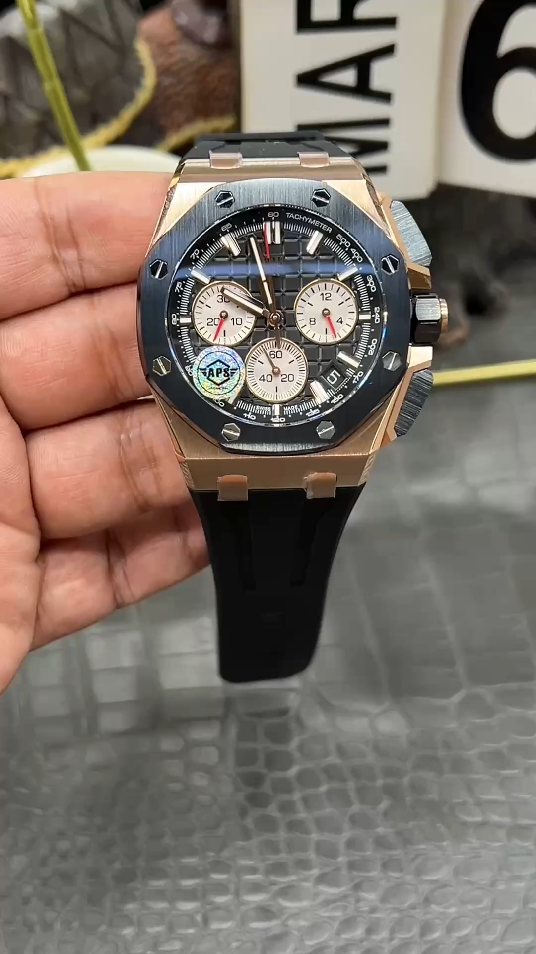 AP Royal Oak Offshore 43MM Black Dial 1:1 Clone 26420RO.OO.A002CA.01 Chronograph