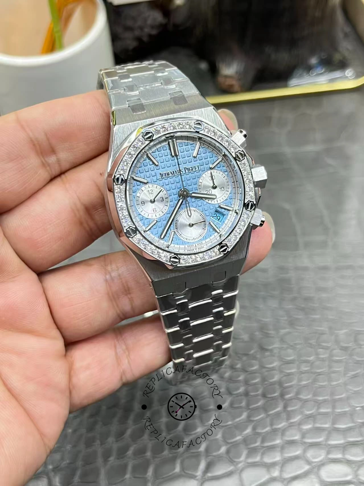 AP Royal Oak Chronograph 26715ST.ZZ.1356ST.01 Replica 38 Steel Bracelet