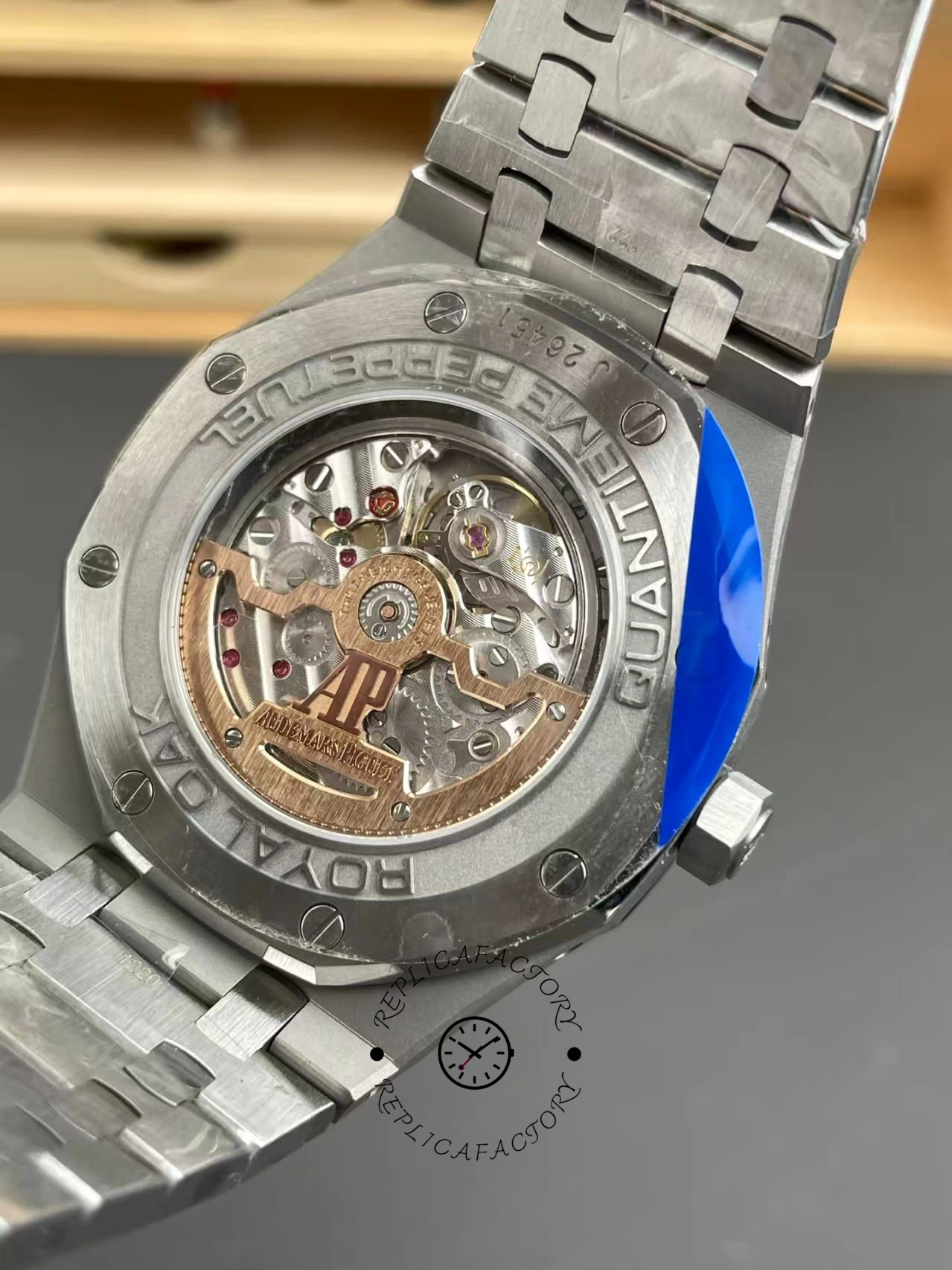 AP Royal Oak Perpetual Calendar 41 Blue Dial 26574ST.OO.1220ST.02 Replica