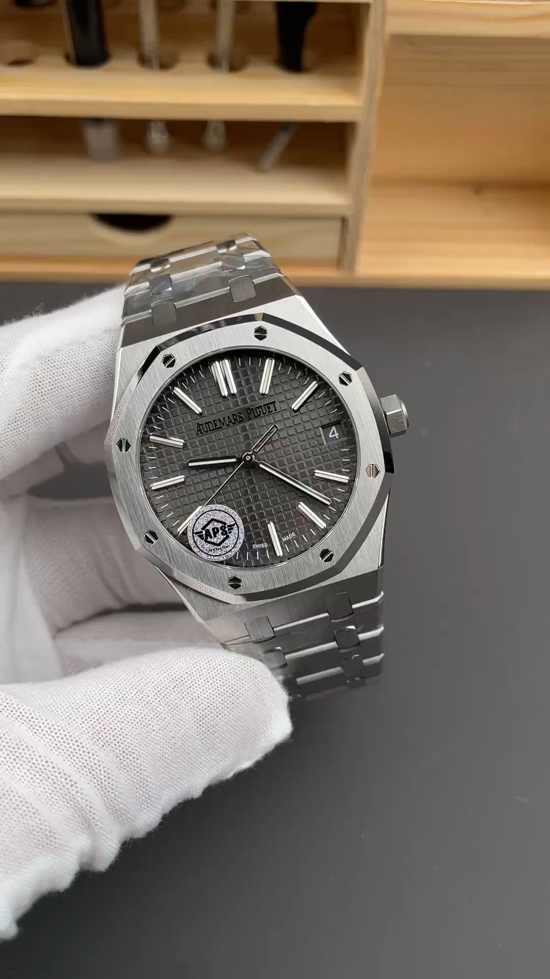 1:1 Clone AP Royal Oak 41 Gray Dial 15510ST.OO.1320ST.10 Automatic