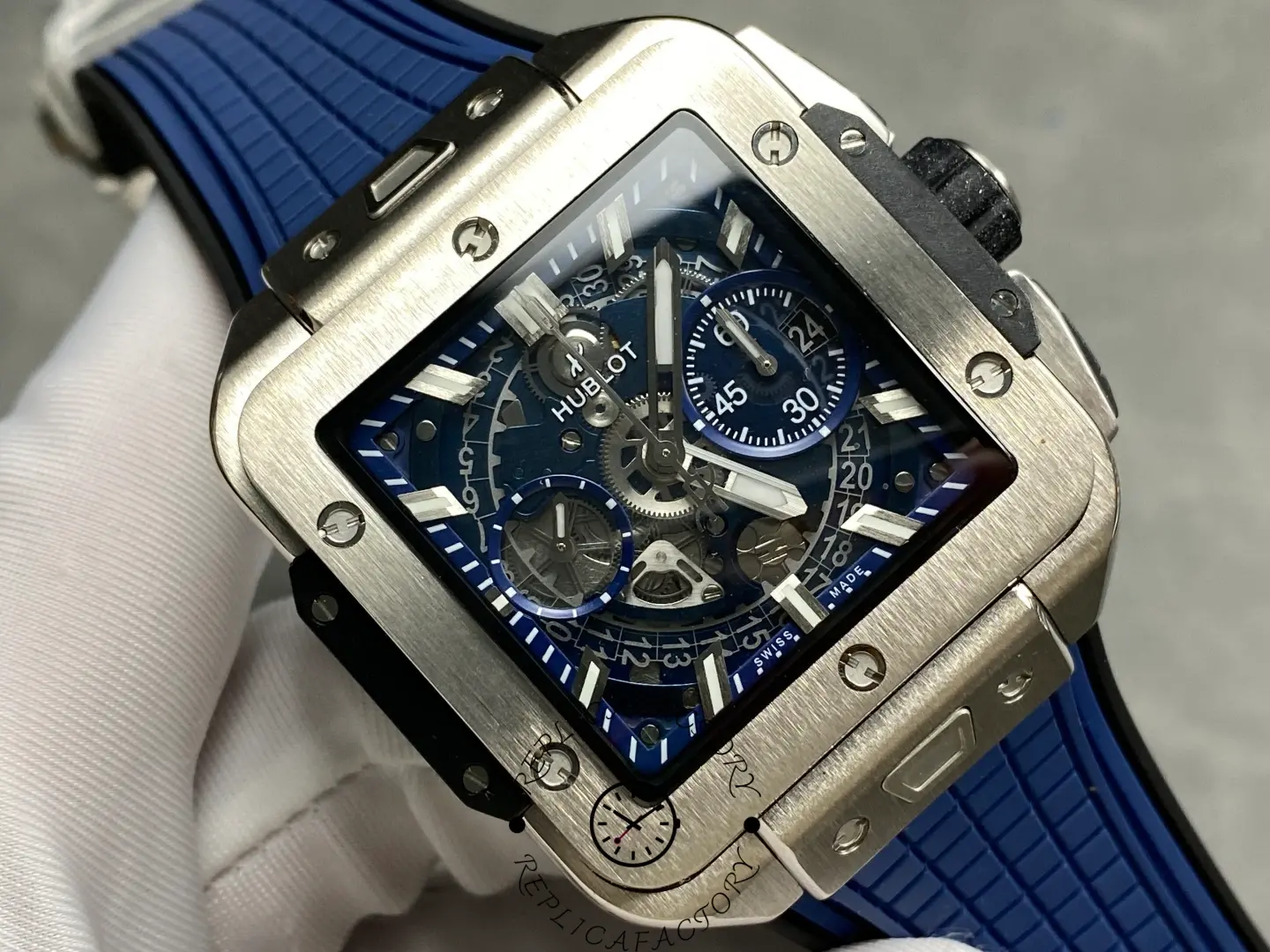 Clone Hublot Square Bang Unico Titanium Blue 821.NX.5170.RX 42mm