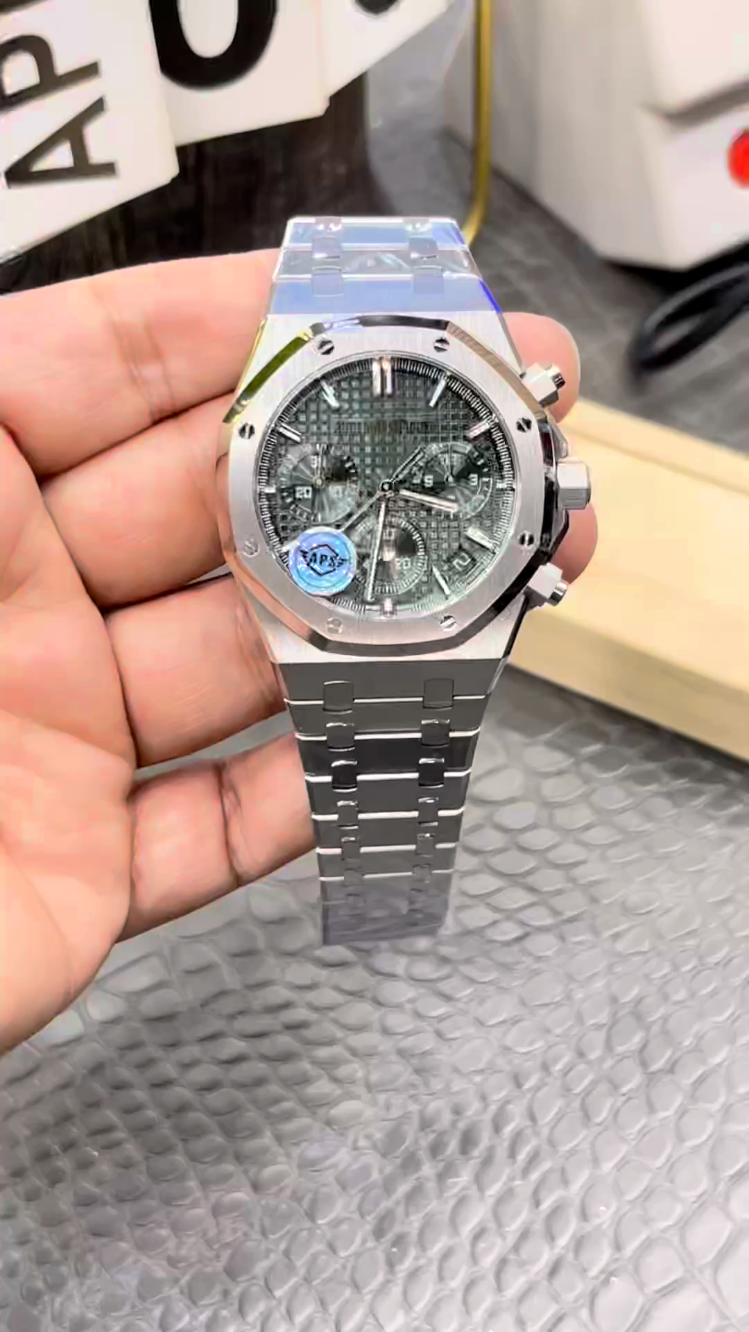 AP Royal Oak Chronograph 26240ST.OO.1320ST.08 41 Green Dial 1:1 Clone
