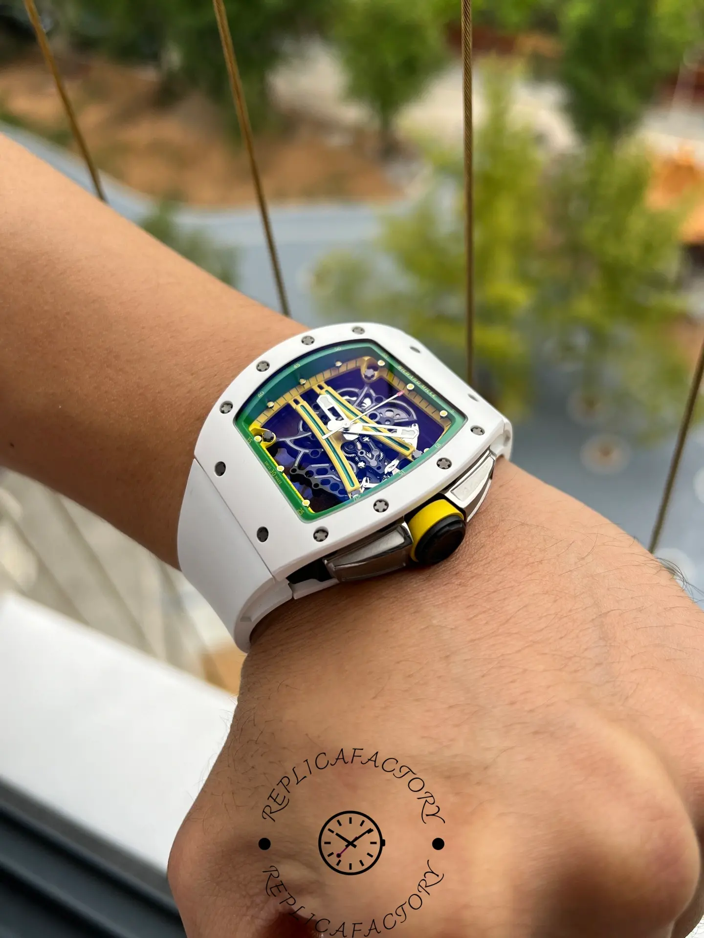 1:1 Clone Richard Mille RM61 01 White Ceramic