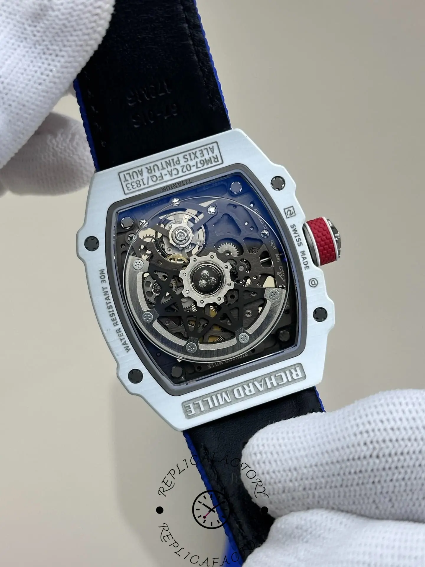 1:1 Clone Richard Mille RM 67-02 Alexis Pinturault Quartz TPT