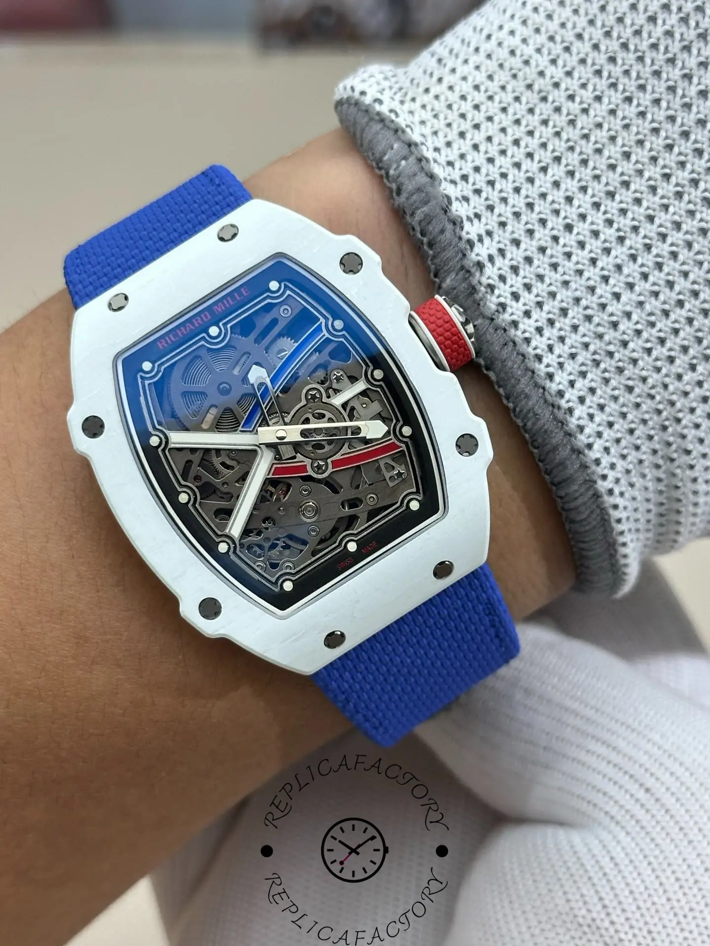 1:1 Clone Richard Mille RM 67-02 Alexis Pinturault Quartz TPT