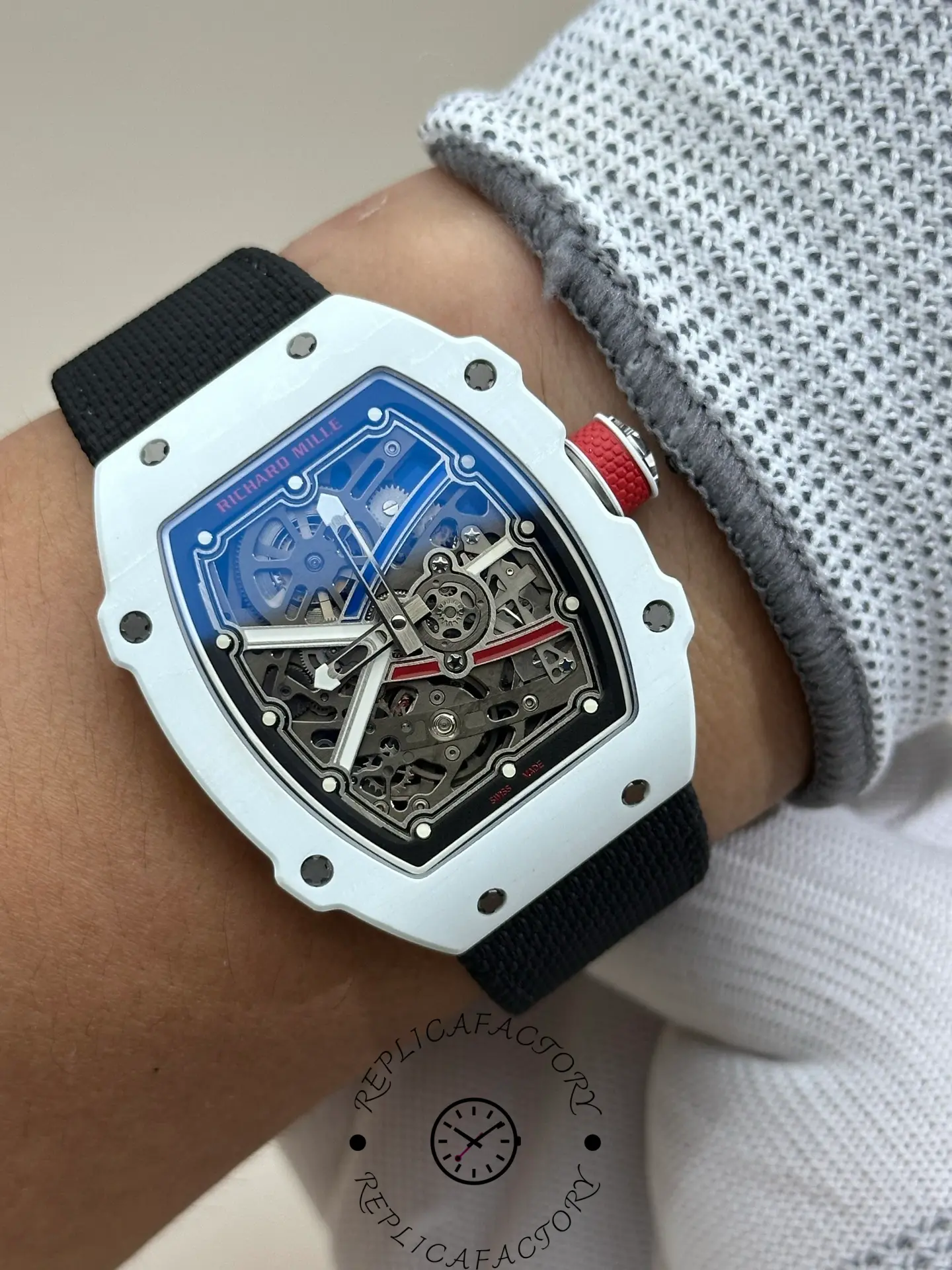 1:1 Clone Richard Mille RM 67-02 Alexis Pinturault Quartz TPT