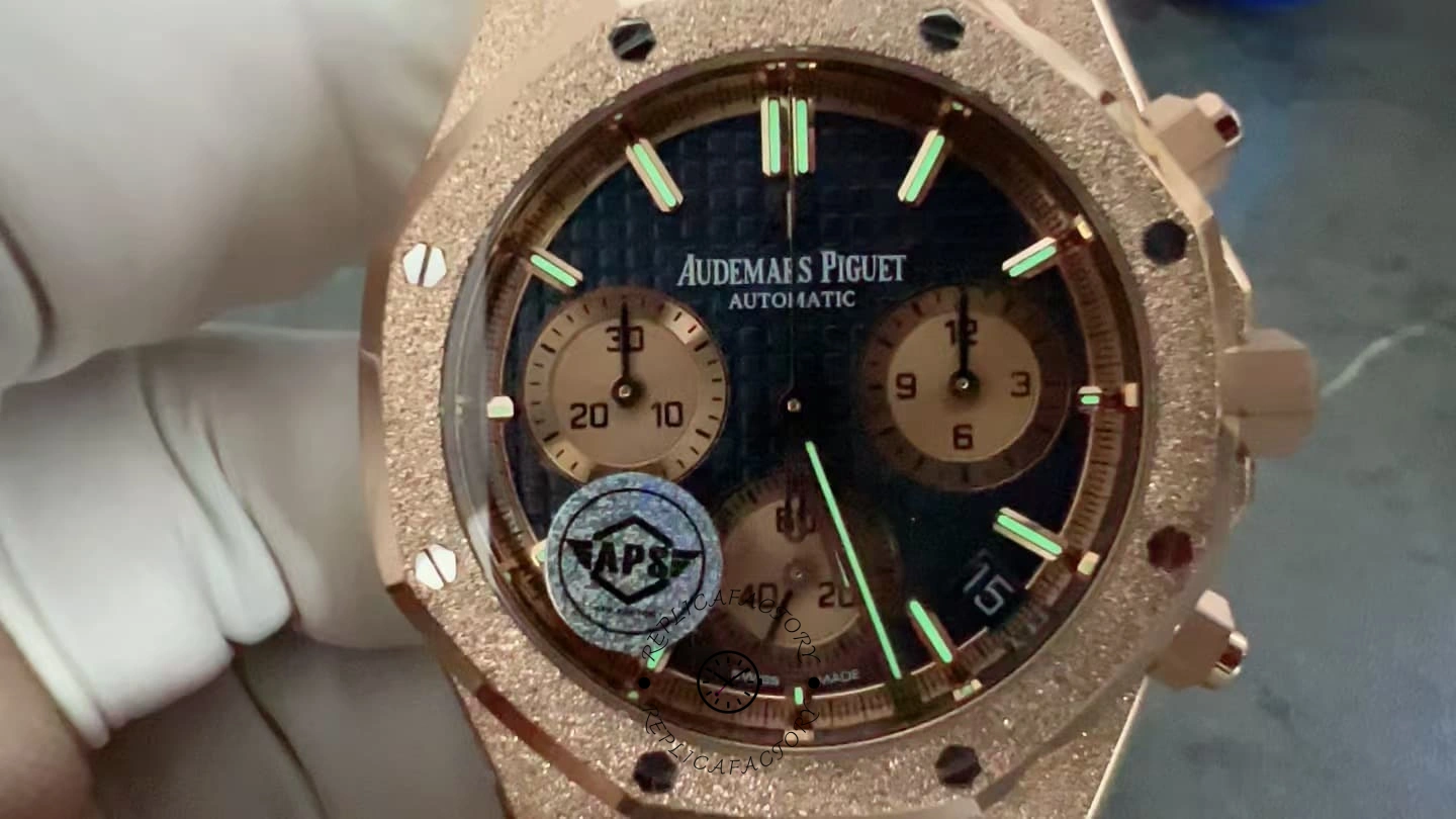 AP Royal Oak 26239OR.GG.1224OR.01 Chronograph 41 Replica Frosted Rose Gold