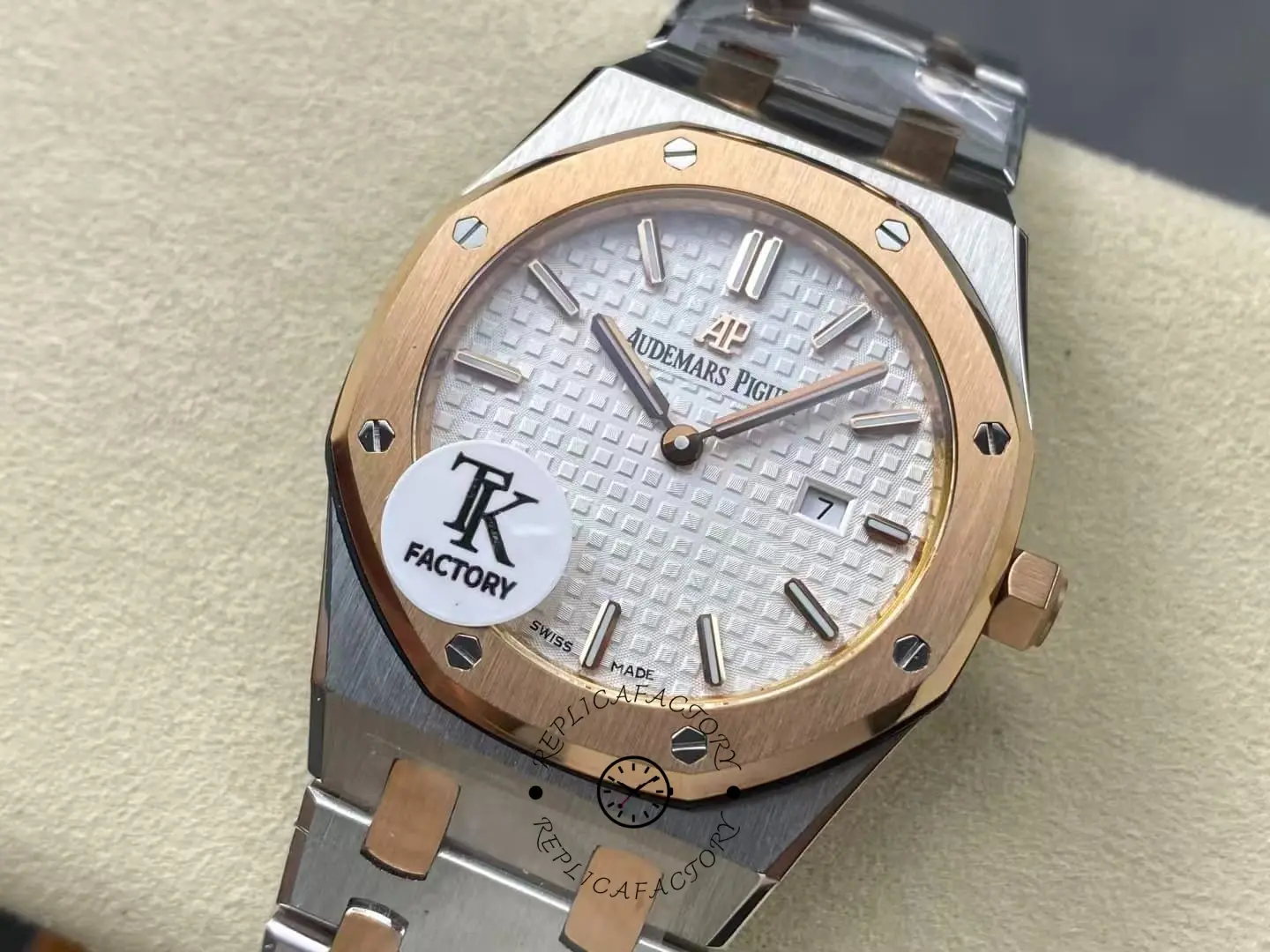AP 77350SR.OO.1261SR.01 Royal Oak 34 Two-Tone 1:1 Clone Women's Watch