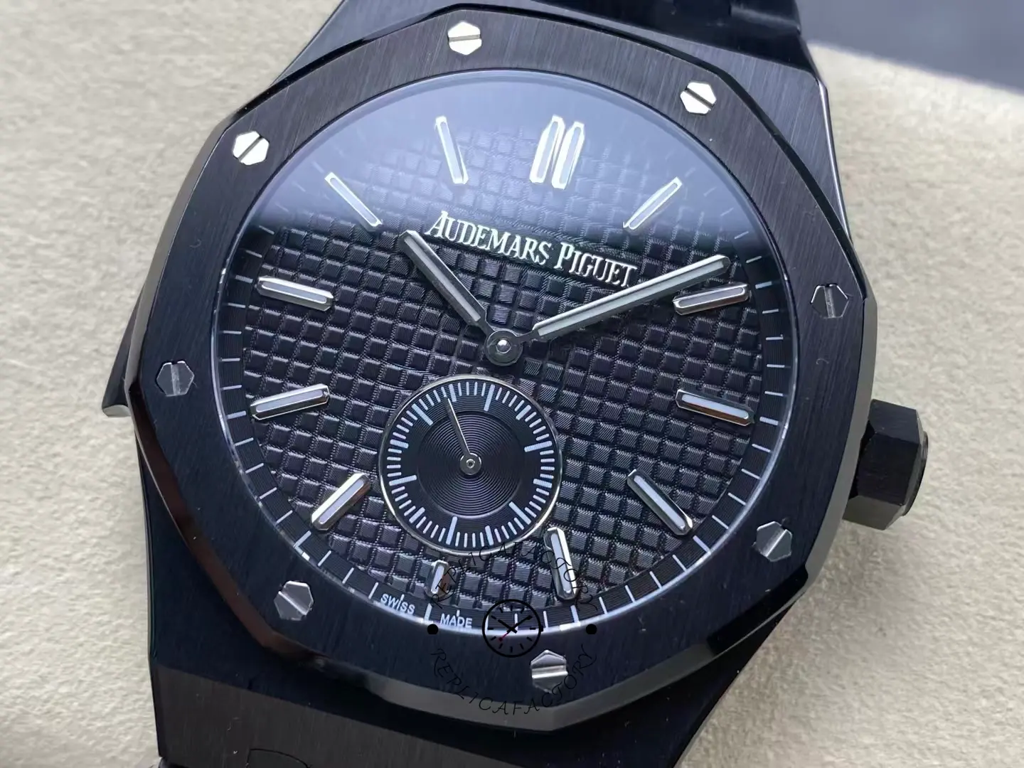 Replica AP Royal Oak 26591CE.OO.D002CA.01 Repeater Supersonnerie Ceramic Strap