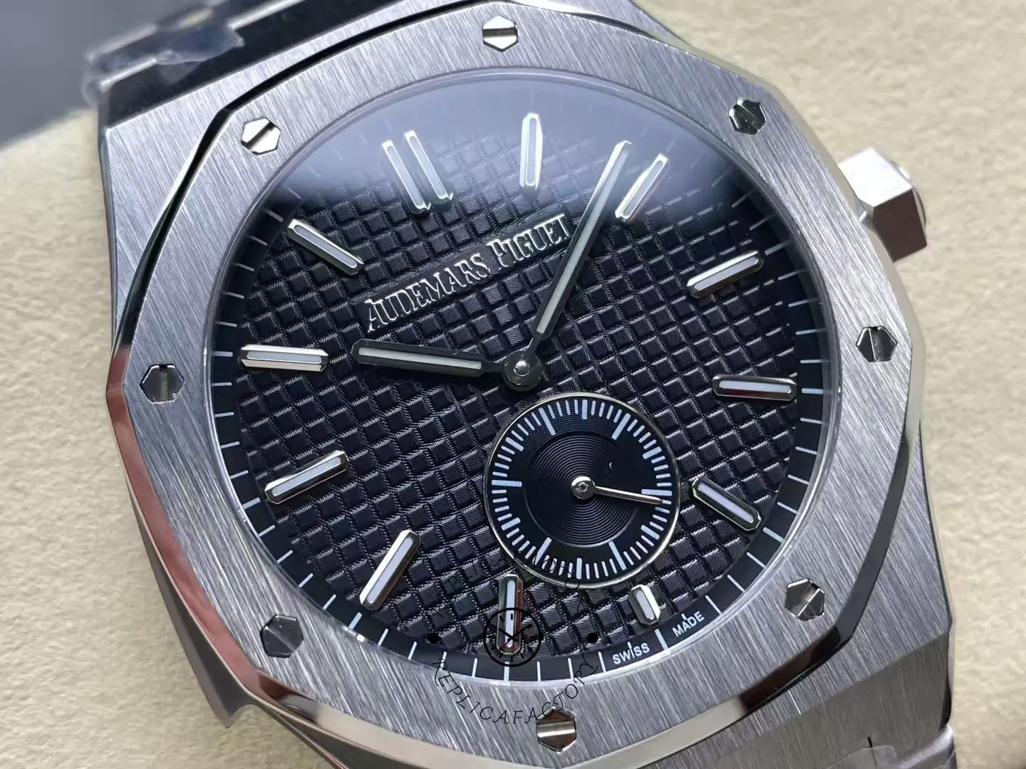 AP Replica Titanium 26591TI.OO.1252TI.03 Royal Oak Black Dial