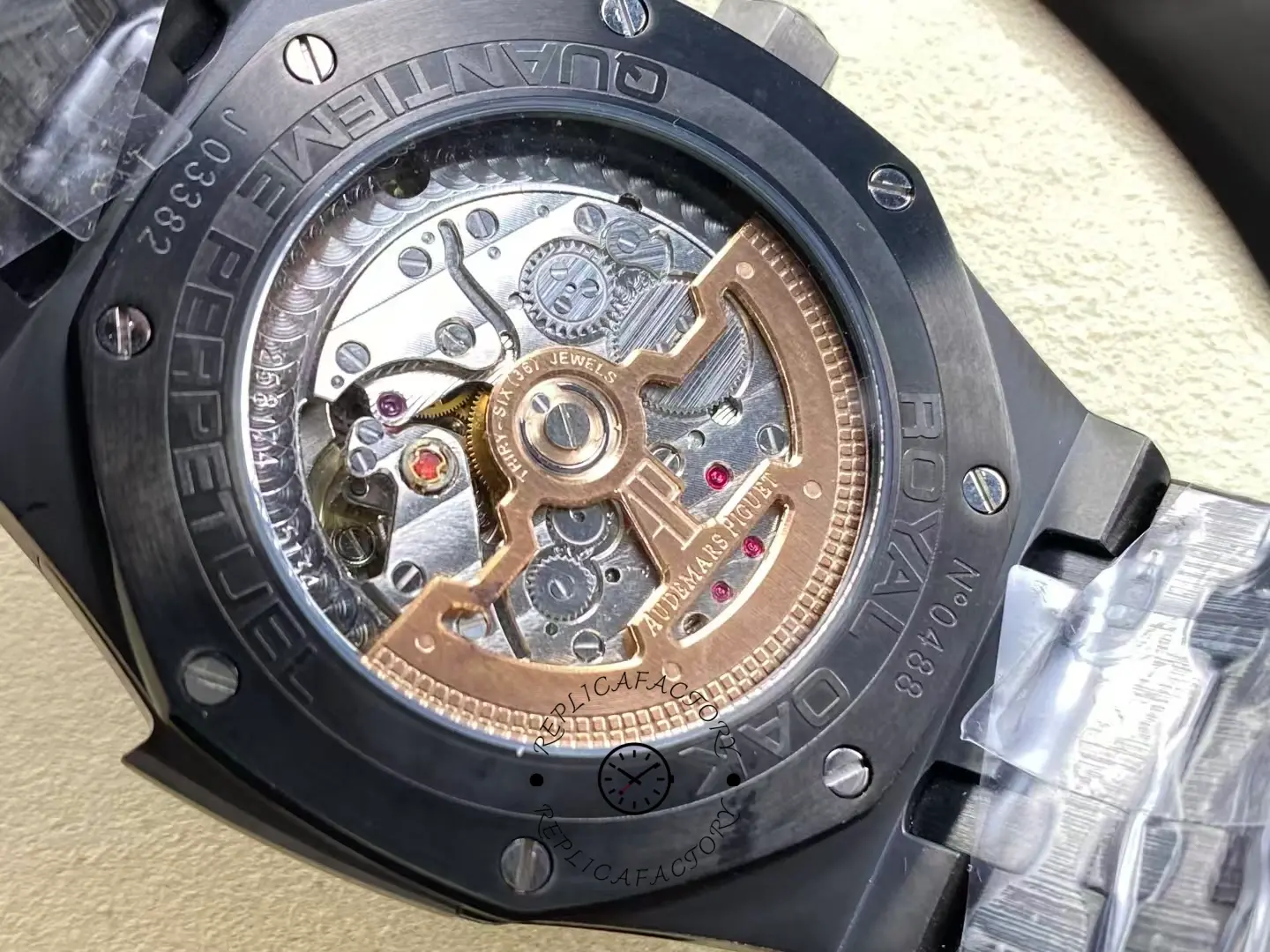 Replica AP Royal Oak 26591CE.OO.D002CA.01 Repeater Supersonnerie Ceramic Strap