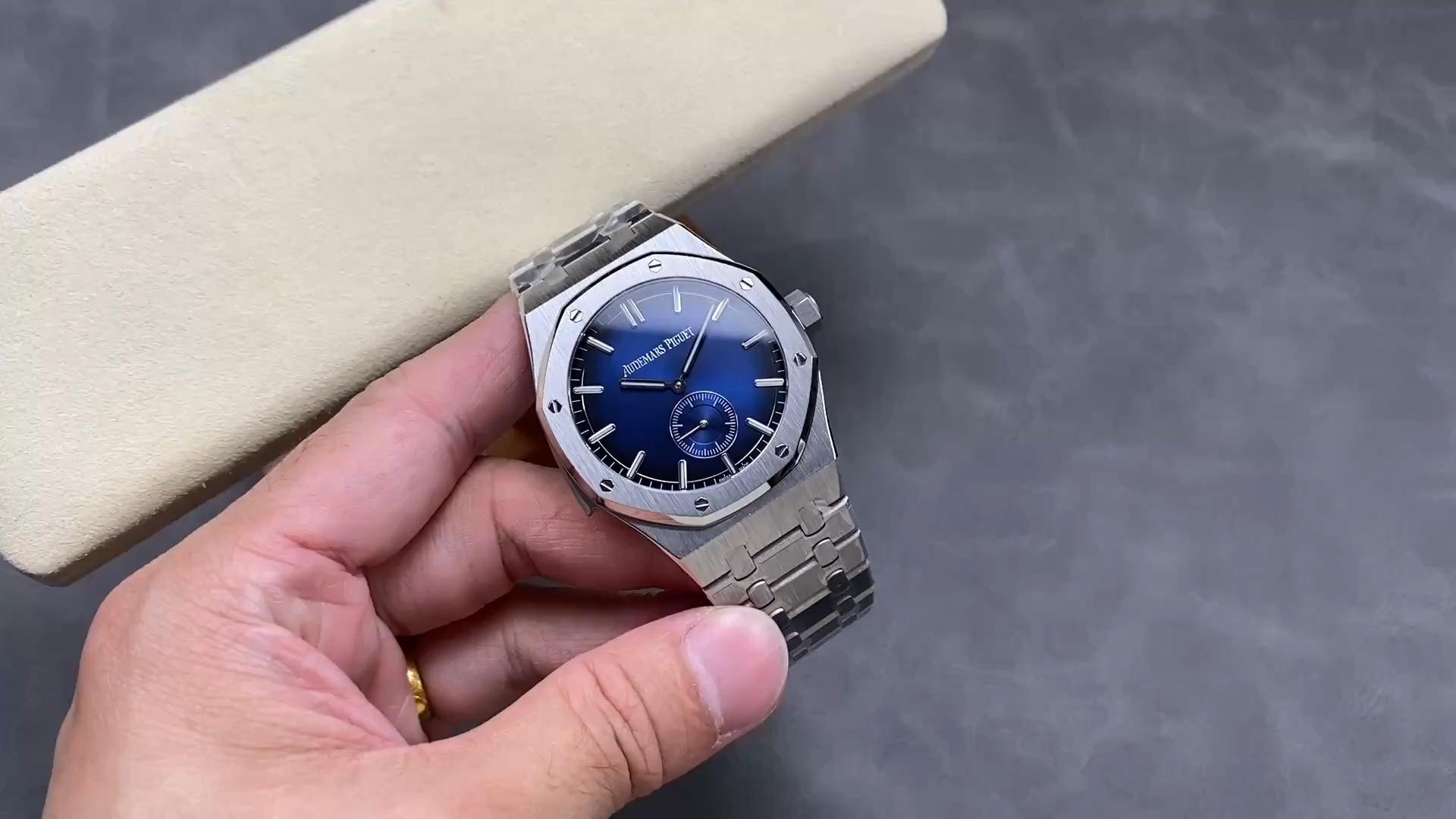 AP Royal Oak Manual 1:1 Clone 26591IP.OO.1252IP.01 Blue Dial