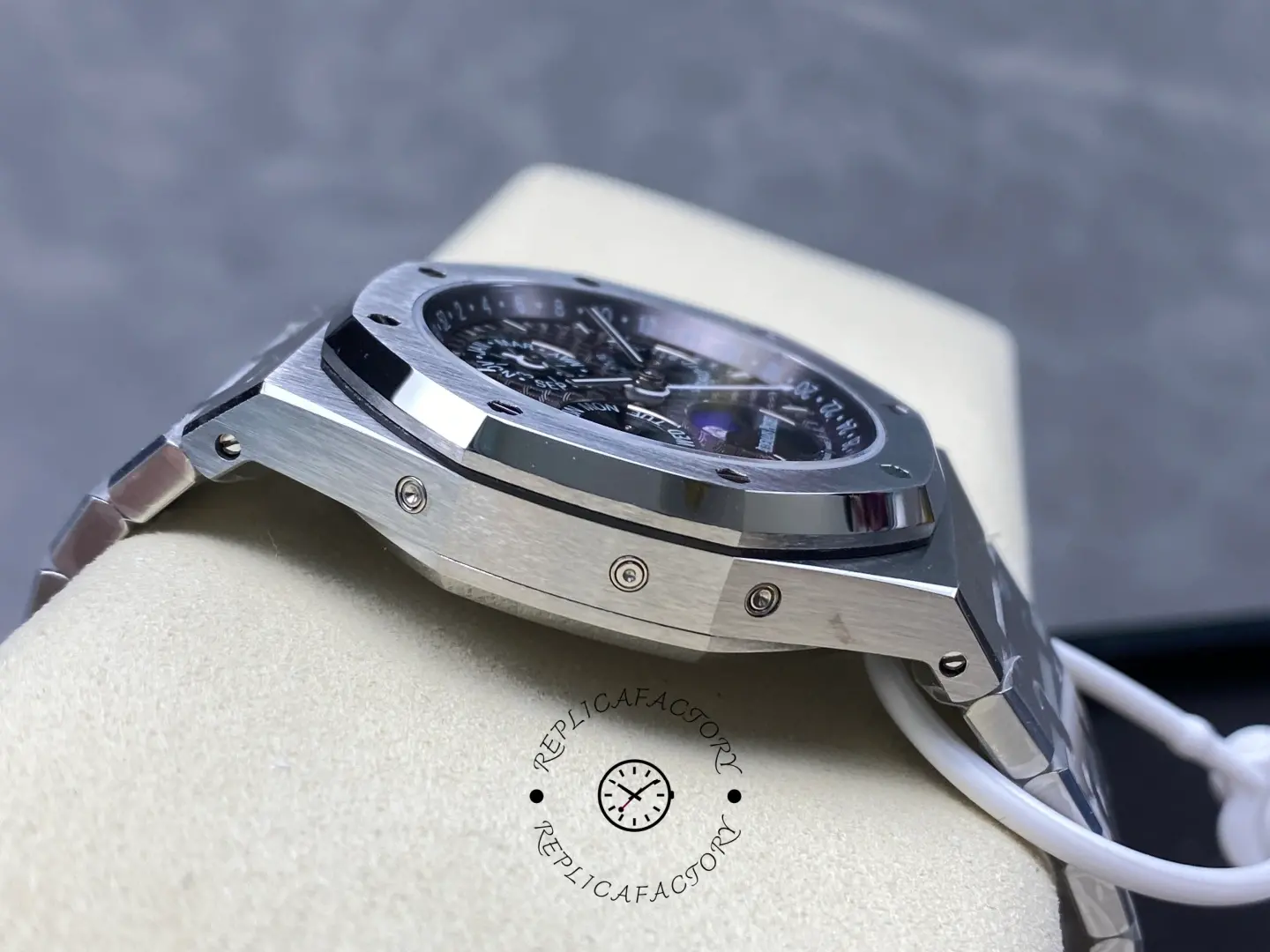 AP Royal Oak Perpetual Calendar Smoky Gray Dial 26574TI.OO.1220TI.01 Replica