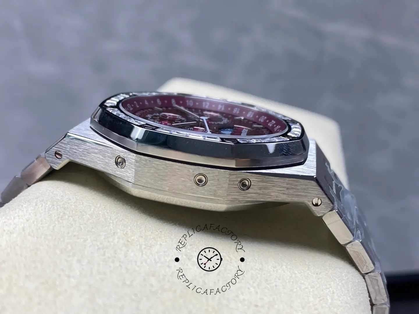 AP Royal Oak Perpetual Calendar 1:1 Clone 26598BC.ZZ.1220BC.01 Diamond Bezel