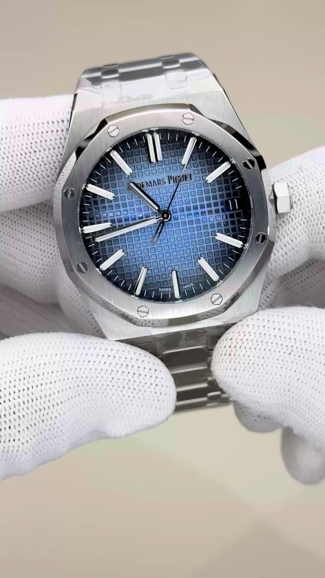 1:1 Clone AP Royal Oak Selfwinding 41 Smoked Blue Dial 15510BC.OO.1320BC.02