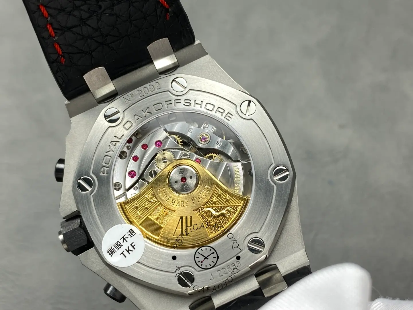 Replica AP Royal Oak Offshore 26470ST.OO.A104CR.01 Leather Strap Men's Watch