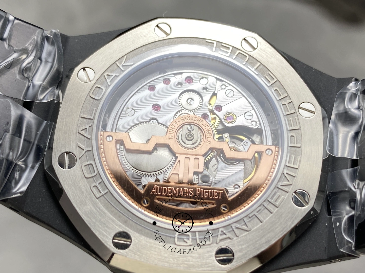AP Royal Oak Perpetual Calendar 1:1 Clone 26579CE.OO.1225CE.01 Black Ceramic