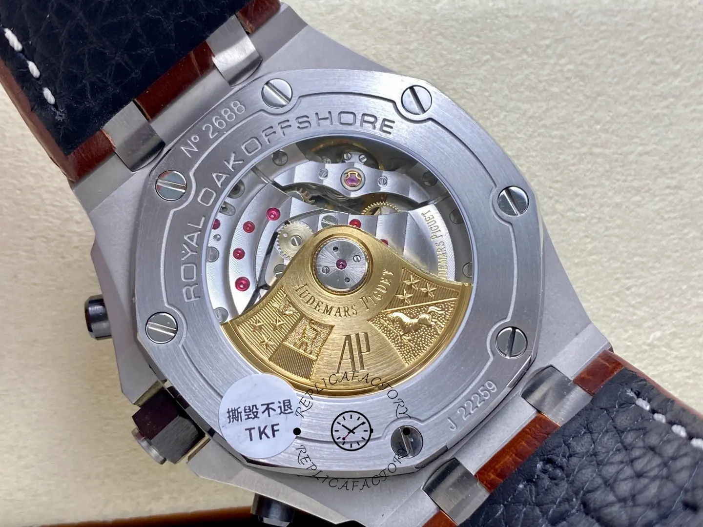 AP 26470ST.OO.A801CR.01 Royal Oak Offshore Safari 42mm Beige Dial 1:1 Clone