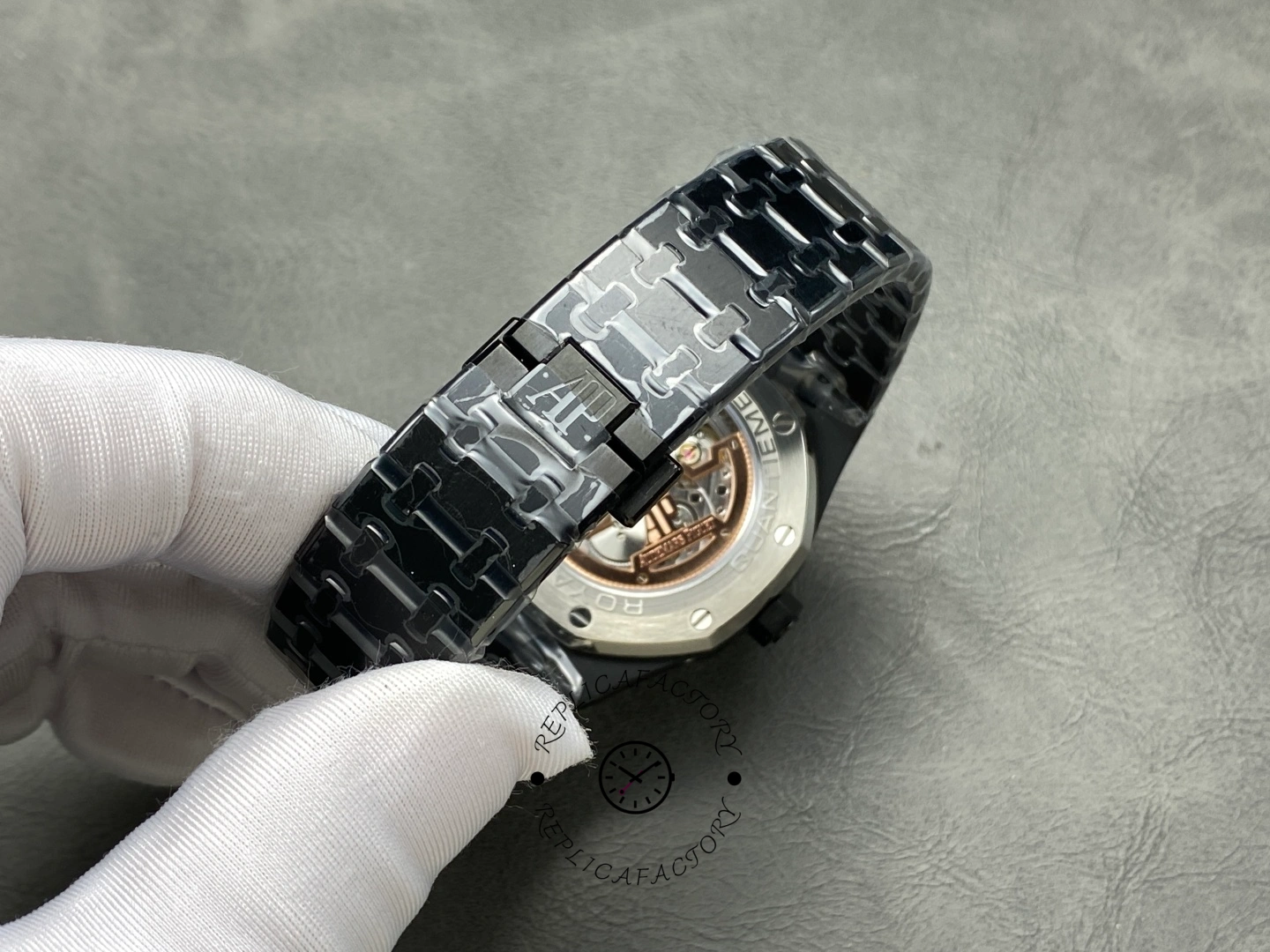 AP Royal Oak Perpetual Calendar 1:1 Clone 26579CE.OO.1225CE.01 Black Ceramic