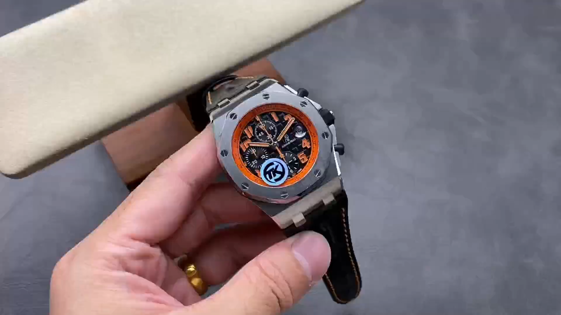 AP Royal Oak Offshore Replica 26170ST.OO.D101CR.01 Chronograph Volcano Black Dial