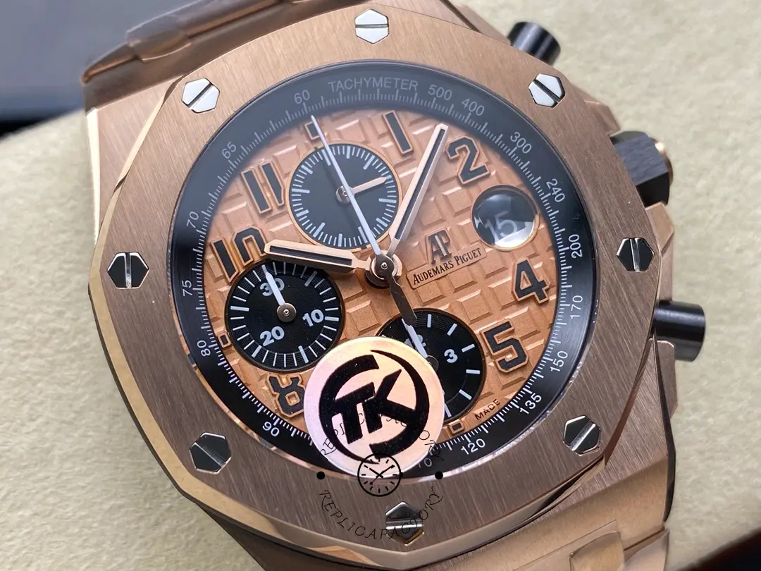 1:1 Clone AP Royal Oak Offshore 26470OR.OO.1000OR.01 Chronograph Rose Gold 42mm