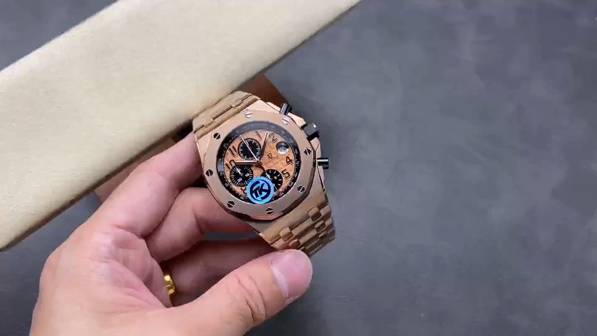 1:1 Clone AP Royal Oak Offshore 26470OR.OO.1000OR.01 Chronograph Rose Gold 42mm