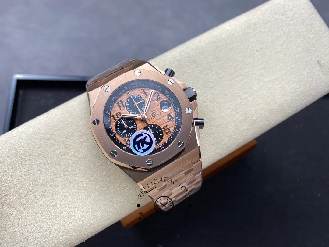 1:1 Clone AP Royal Oak Offshore 26470OR.OO.1000OR.01 Chronograph Rose Gold 42mm