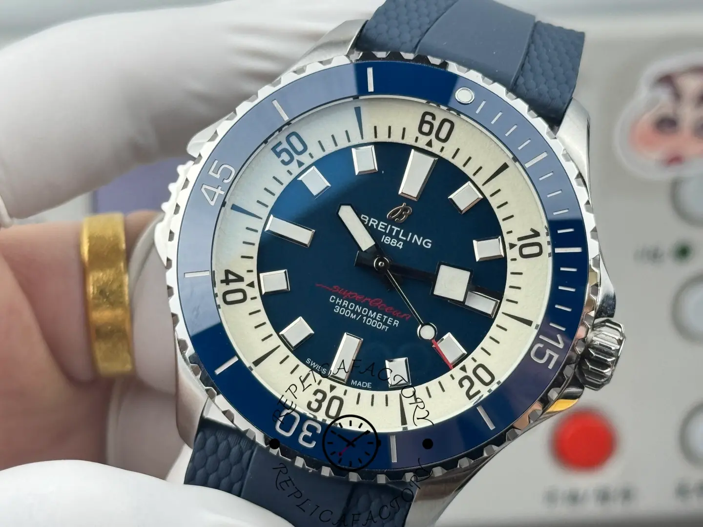 Breitling Superocean A17378211B1S1 Replica Blue Diver Watch