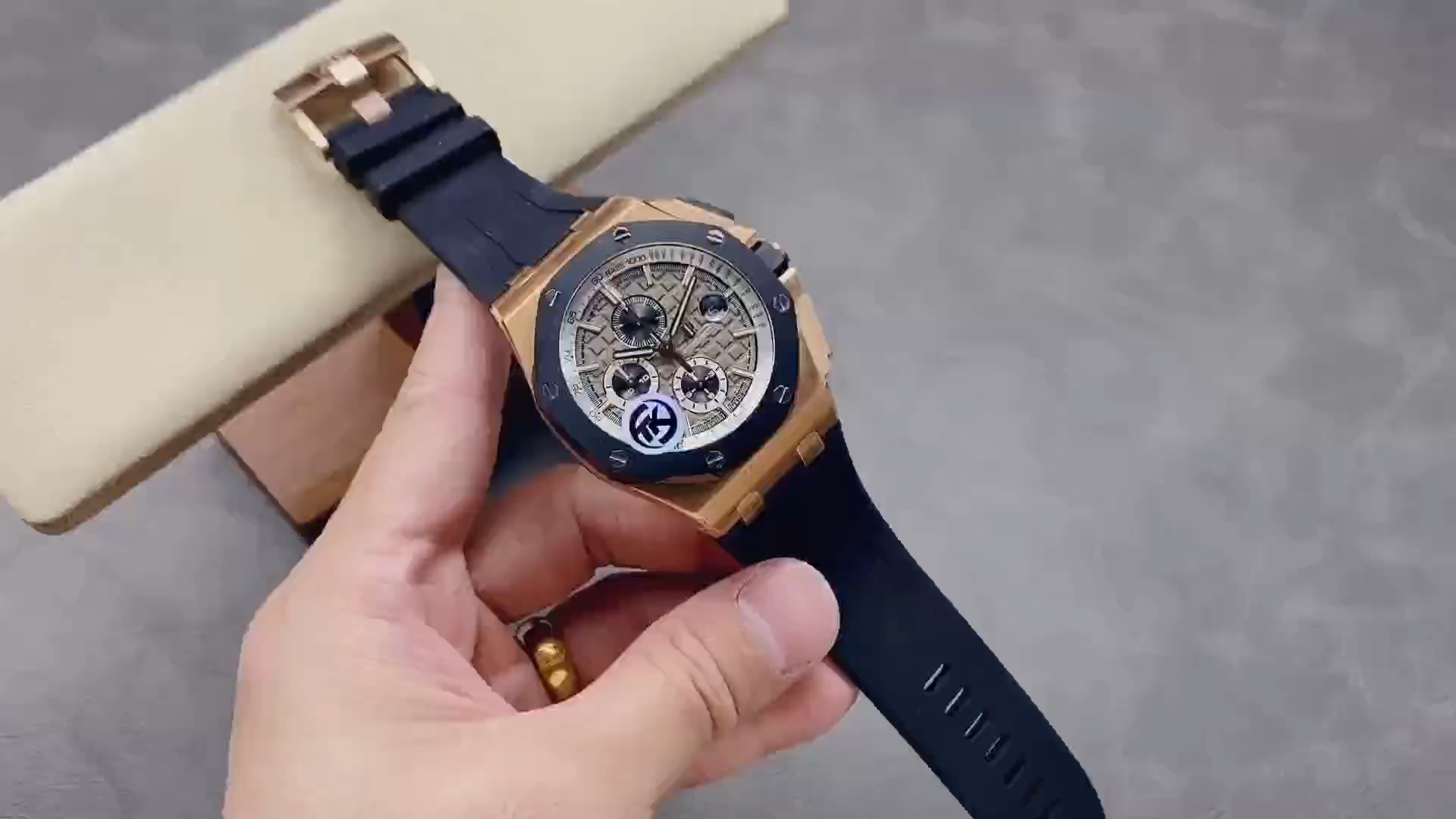 AP Royal Oak Offshore 26416RO.OO.A002CA.01 Replica 44 Rose Gold Pride of Germany