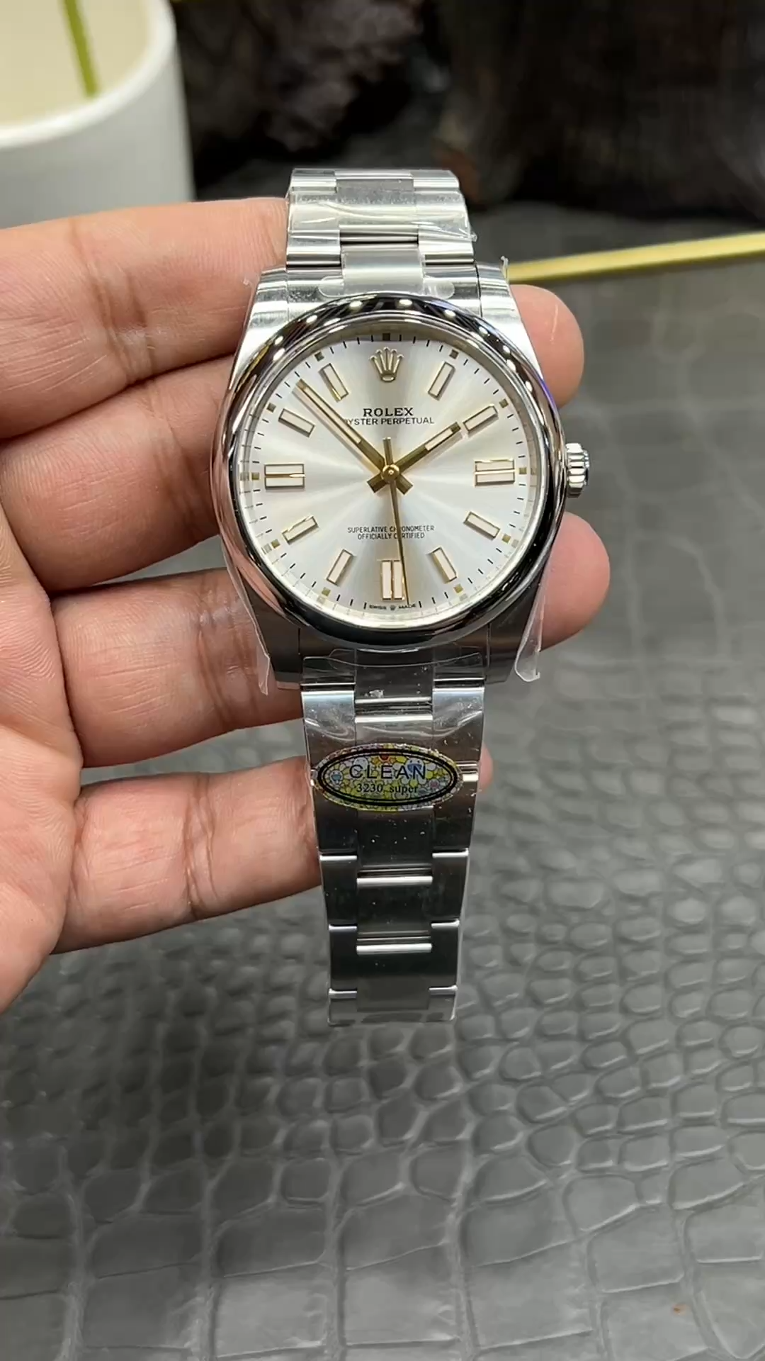 Rolex Oyster Perpetual 41 Silver Dial Steel M124300 0001 Men's Watch - Video