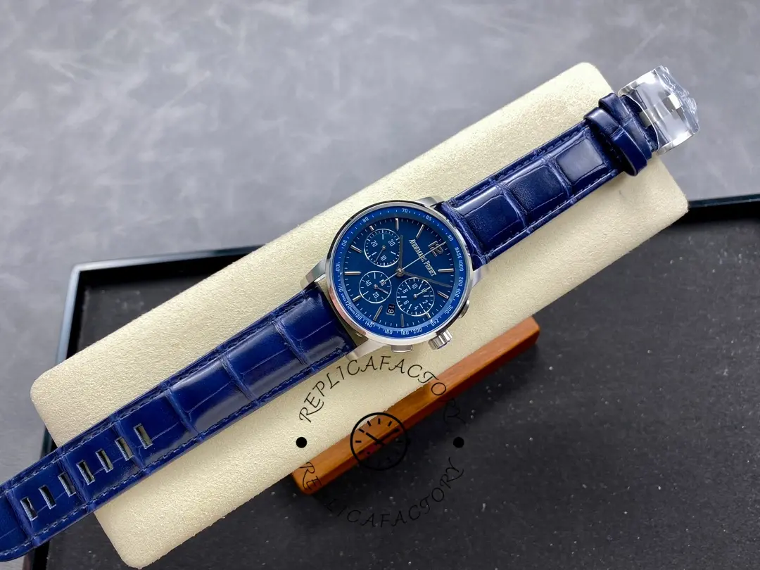 1:1 Clone AP Code 11.59 Chronograph 41mm 26393BC.OO.A321CR.01 Leather Strap