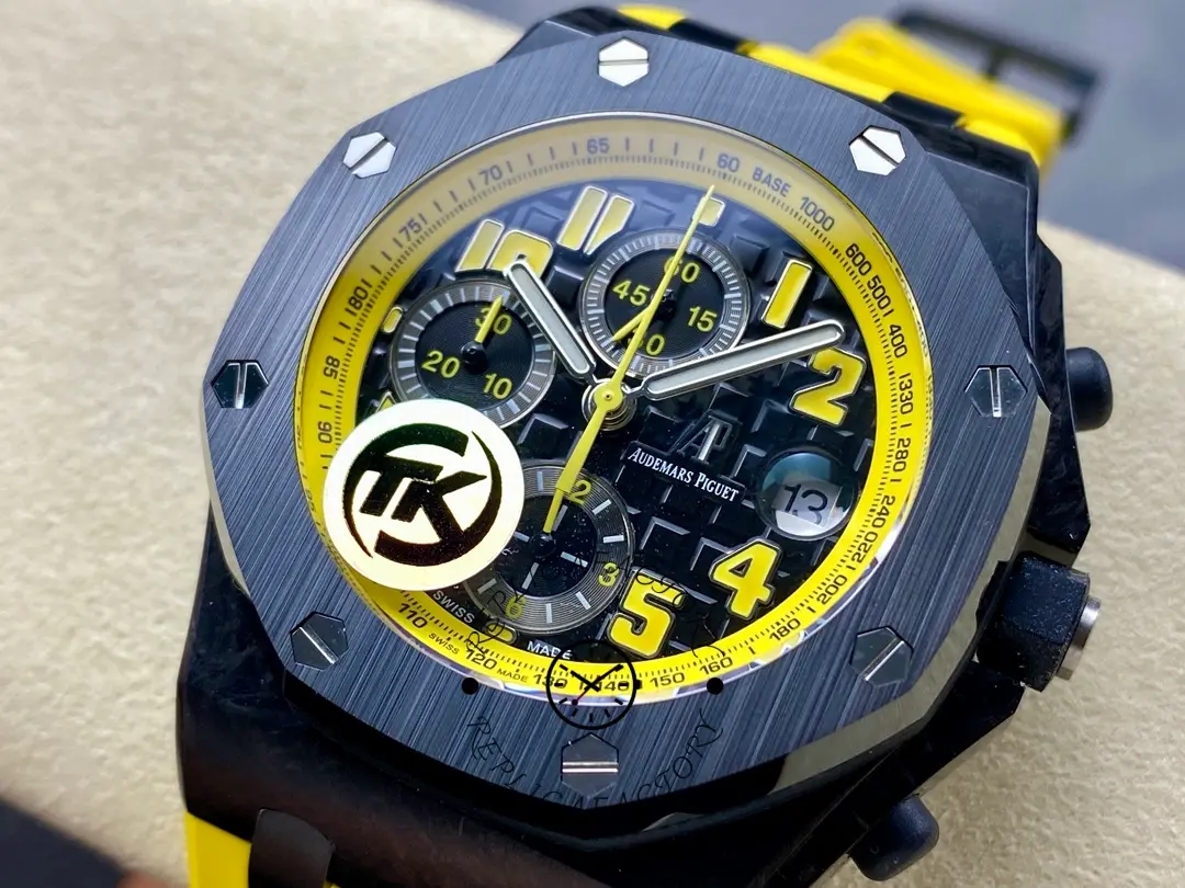 AP Royal Oak Offshore Bumblebee 42MM Rubber Strap 26176FO.OO.D101CR.02 Replica
