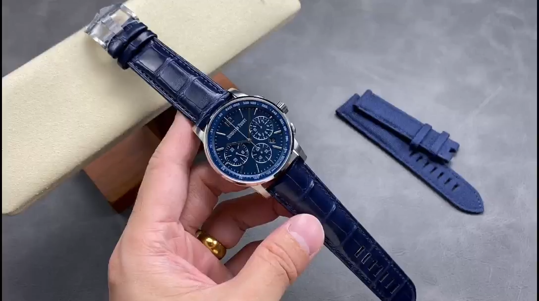 1:1 Clone AP Code 11.59 Chronograph 41mm 26393BC.OO.A321CR.01 Leather Strap