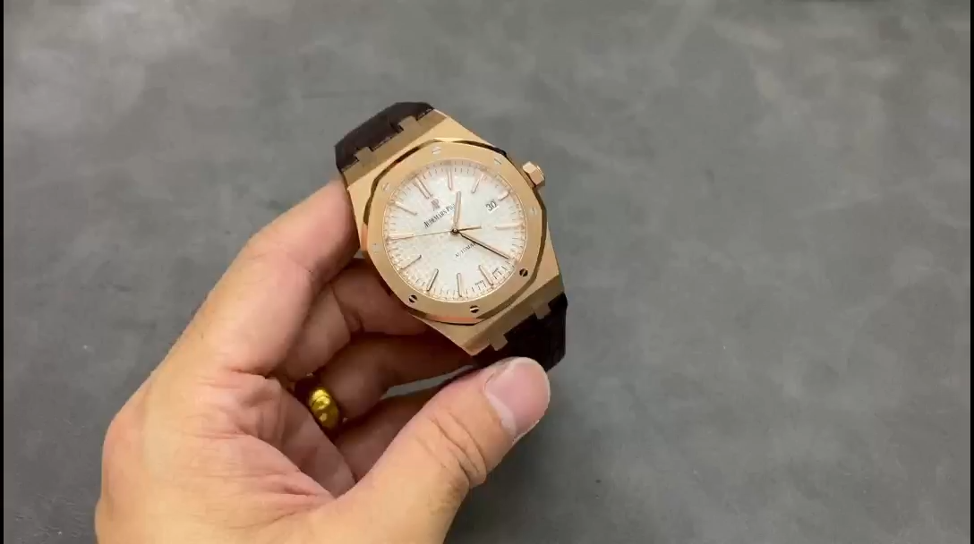 AP Royal Oak 1:1 Clone 41 Jumbo 15400OR.OO.D088CR.01 Leather Strap