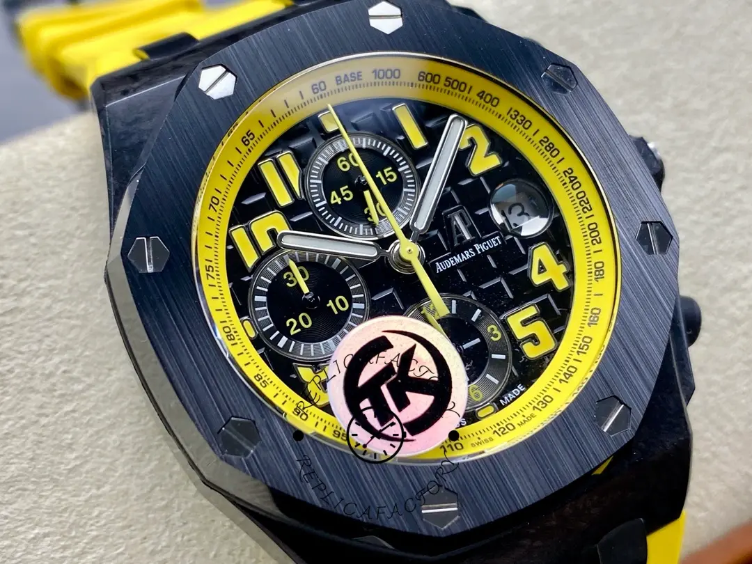 AP Royal Oak Offshore Bumblebee 42MM Rubber Strap 26176FO.OO.D101CR.02 Replica