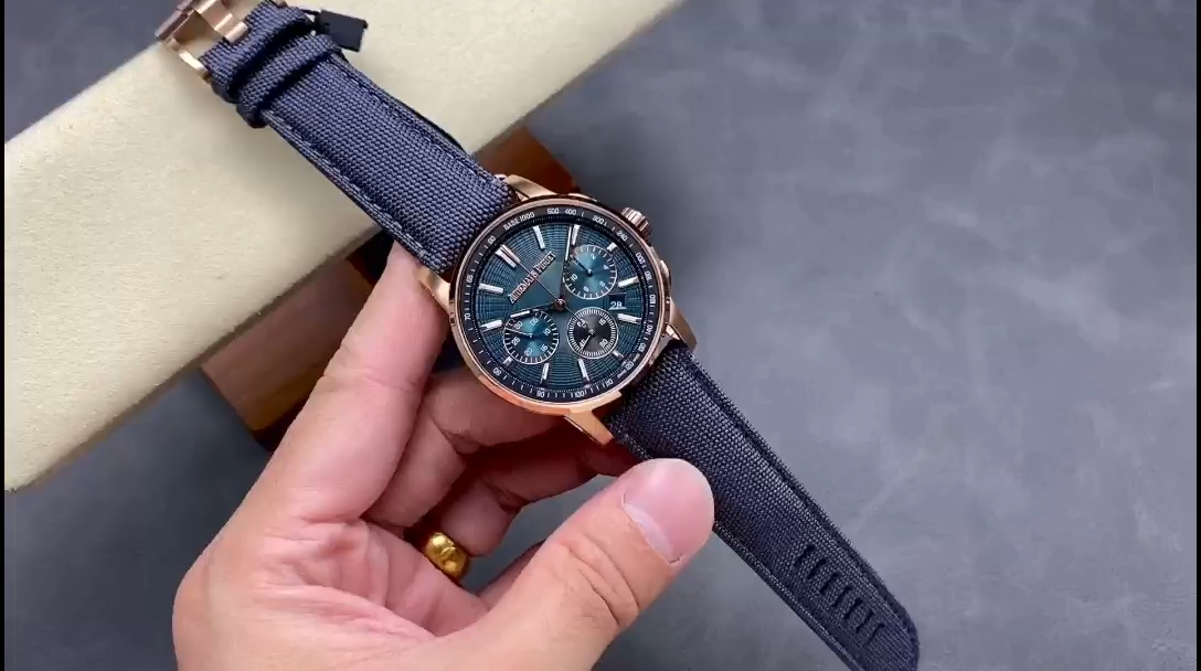 AP CODE 11.59 Selfwinding 41 Rose Gold Blue Strap 26393OR.OO.A348KB.01 Replica