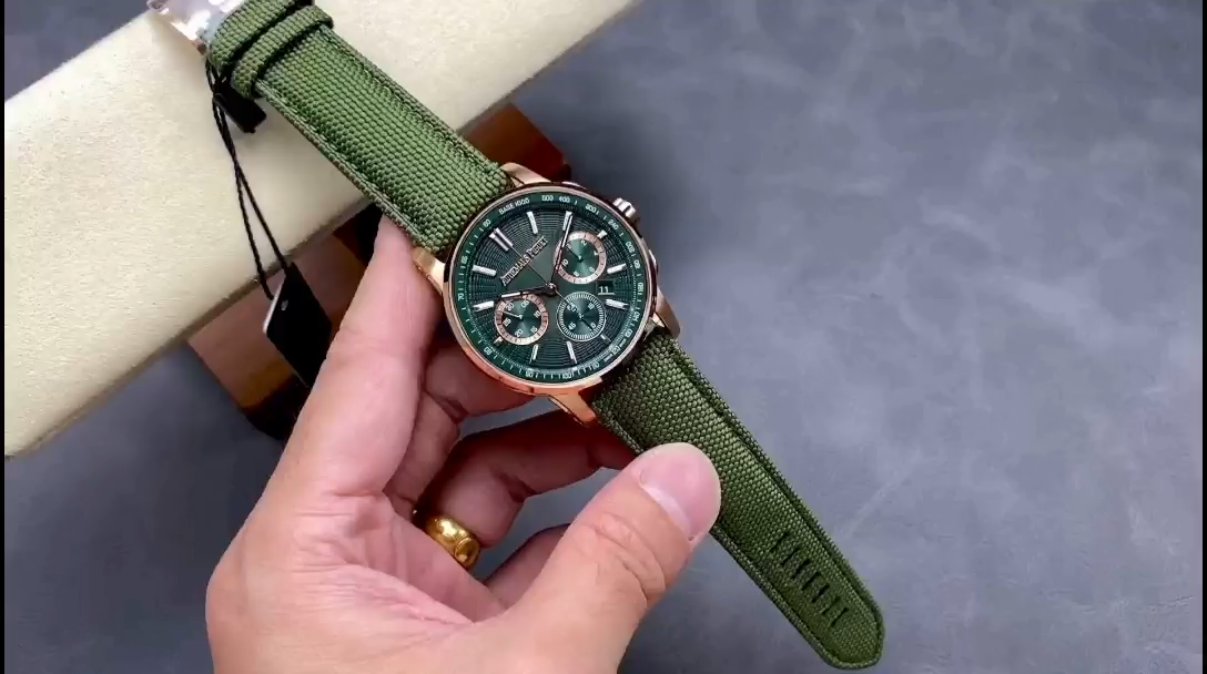 AP Code 11.59 Chronograph 41MM Green Dial Replica 26393OR.OO.A056KB.01