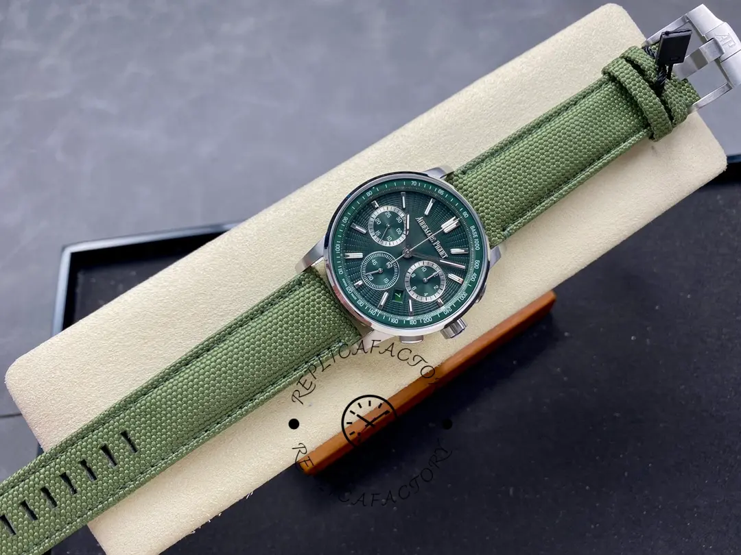 AP CODE 11.59 Chronograph Collection 1:1 Clone 26393ST.OO.A056KB.01 Green Dial