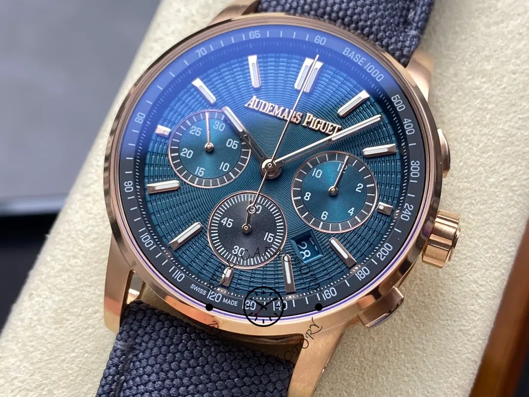 AP CODE 11.59 Selfwinding 41 Rose Gold Blue Strap 26393OR.OO.A348KB.01 Replica