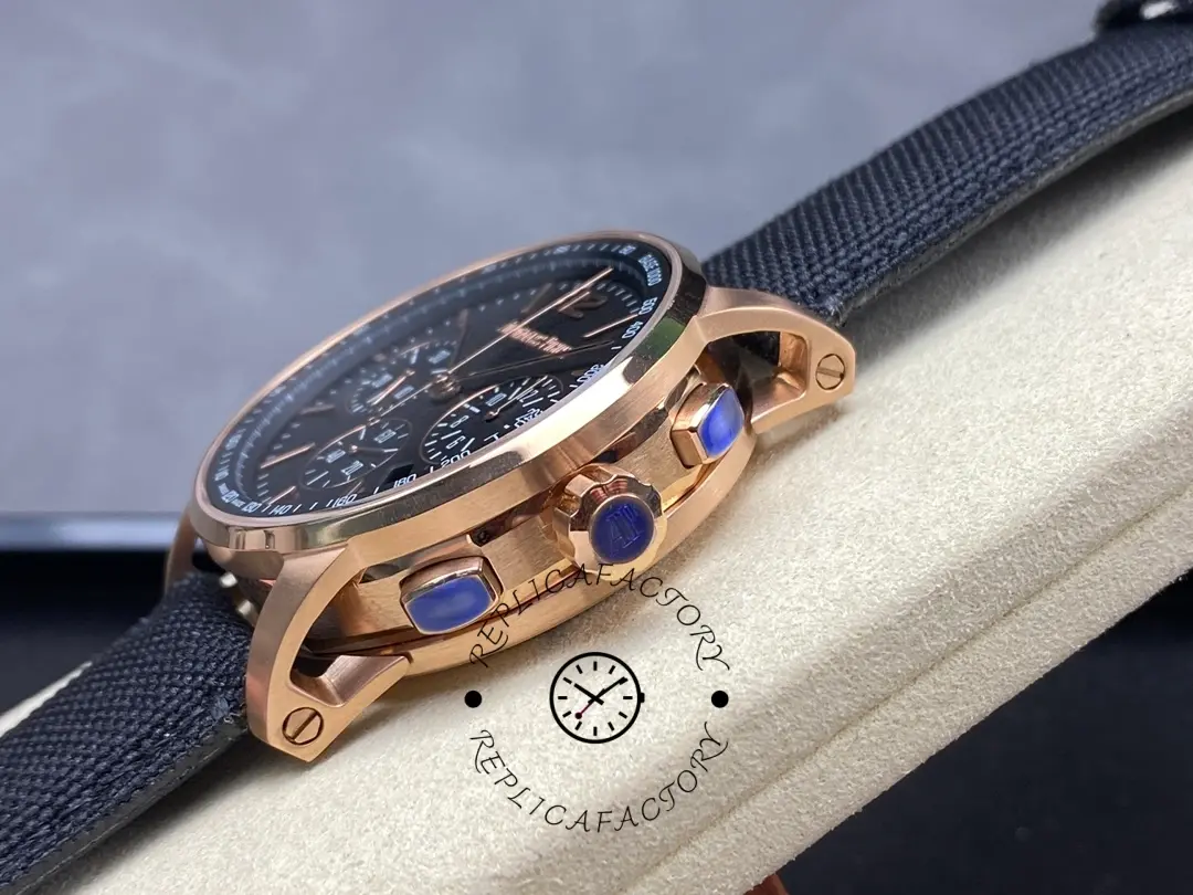 AP CODE 11.59 Replica 26393OR.OO.A002KB.01 Chronograph 41 Black Strap