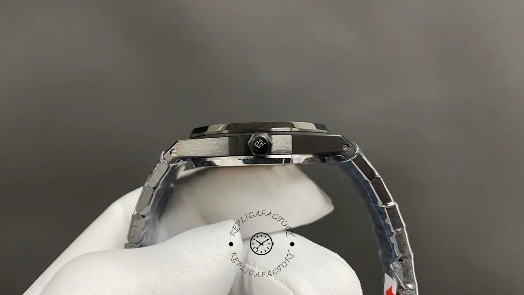 AP Royal Oak 77350CE.OO.1266CE.03.A Selfwinding 34 Replica Black Ceramic Bracelet