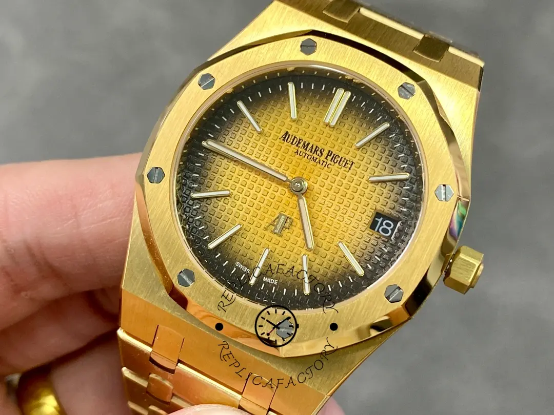 AP Royal Oak Extra-Thin 16202BA.OO.1240BA.01 Replica 50th Anniversary