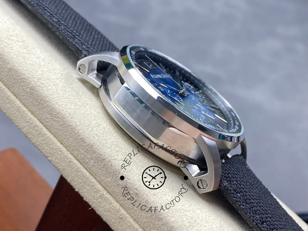 AP CODE 11.59 Smoked Blue Dial 1:1 Clone 26393BC.OO.A002KB.01 Nylon Strap